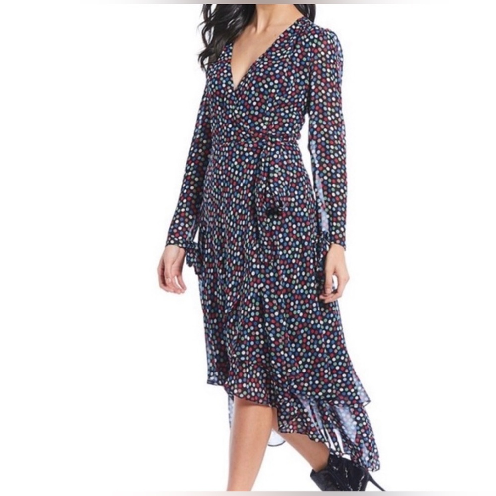 Betsey Johnson Multicolor Polka Dot Long Sleeve Dress (14)